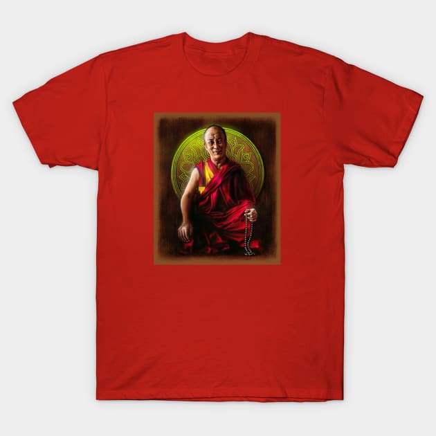 Dalai Lama T-Shirt by AndreKoeks